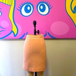 Moschino Cheap Chic Pink Wool Mini Skirt Vintage